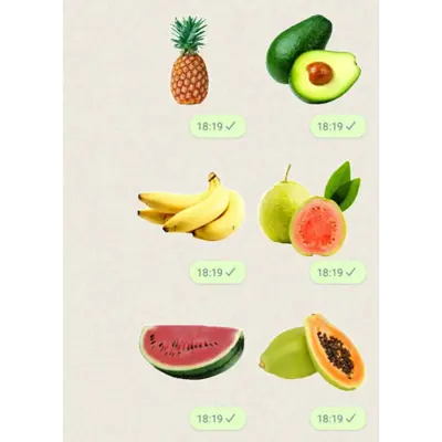 Fruit Stickers android App screenshot 3