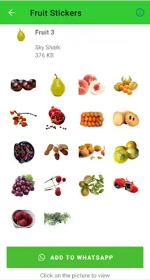 Fruit Stickers android App screenshot 4