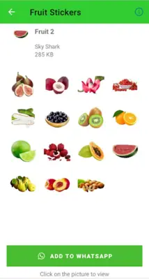 Fruit Stickers android App screenshot 5