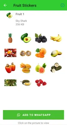 Fruit Stickers android App screenshot 6